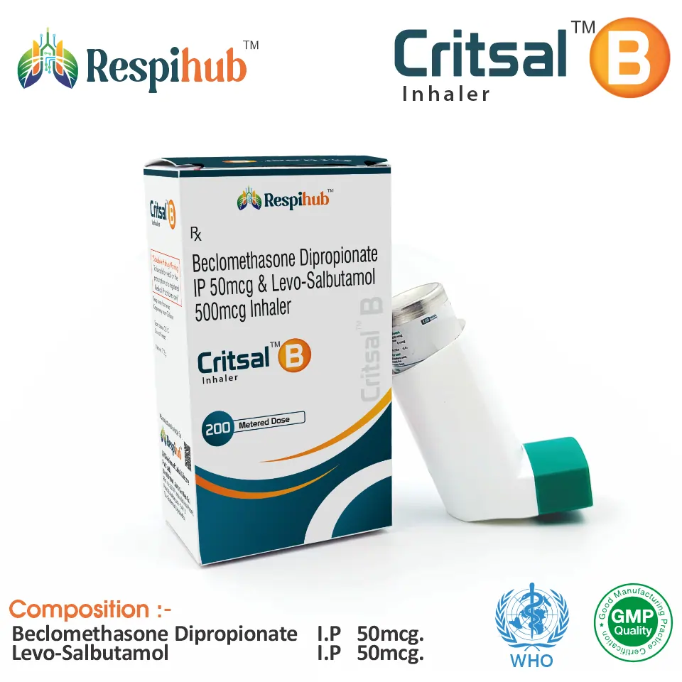 Beclomethasone Dipropionate 50mcg + Levosalbutamol 50mcg Inhaler at Best Price in PCD Medical Pharma for Respiratory Care